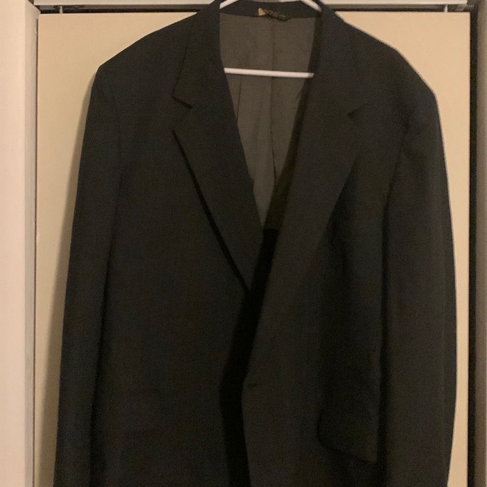 Mens 54L Sport Coat worn once. Black